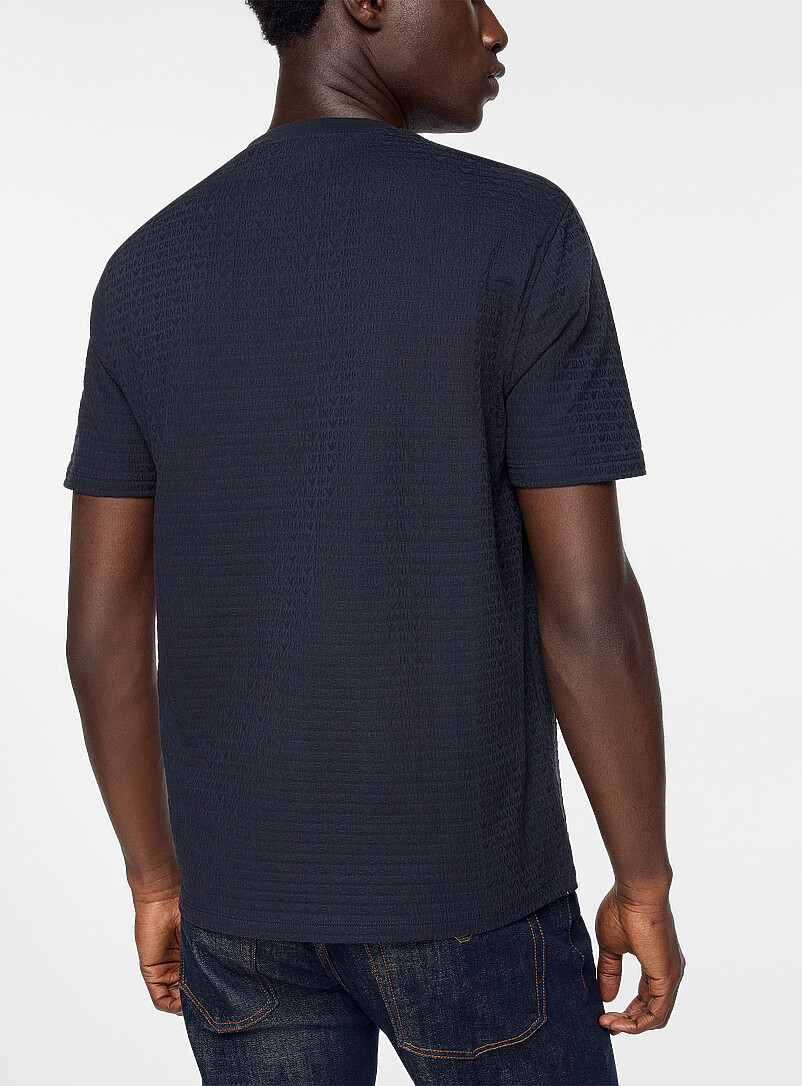 Tonal lettering jacquard T-shirt product image 3