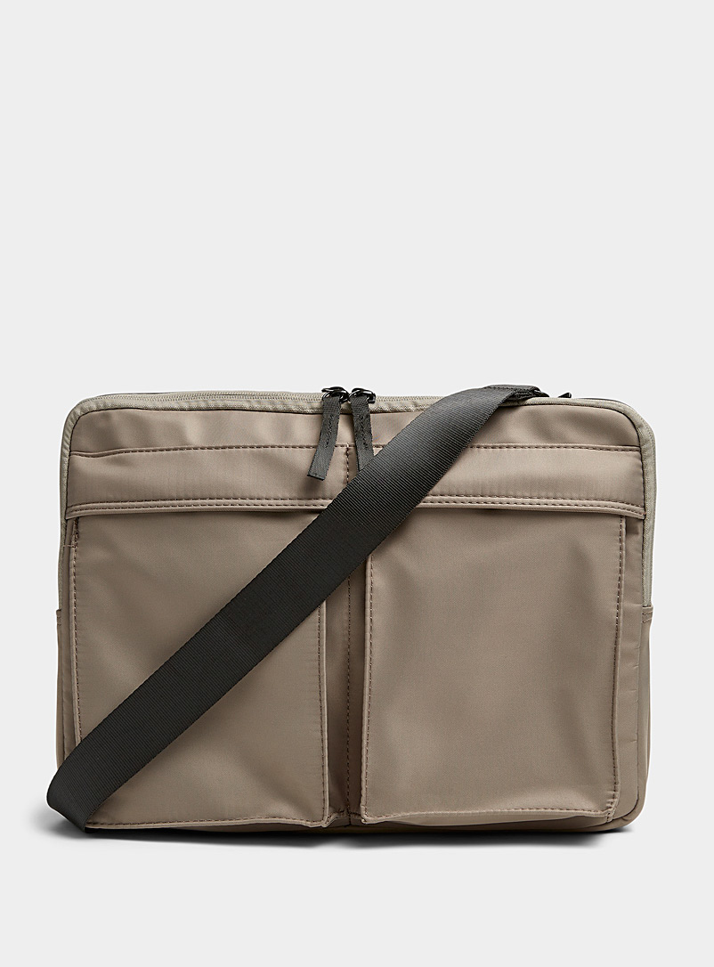 Le 31 Fawn Nylon shoulder bag for men