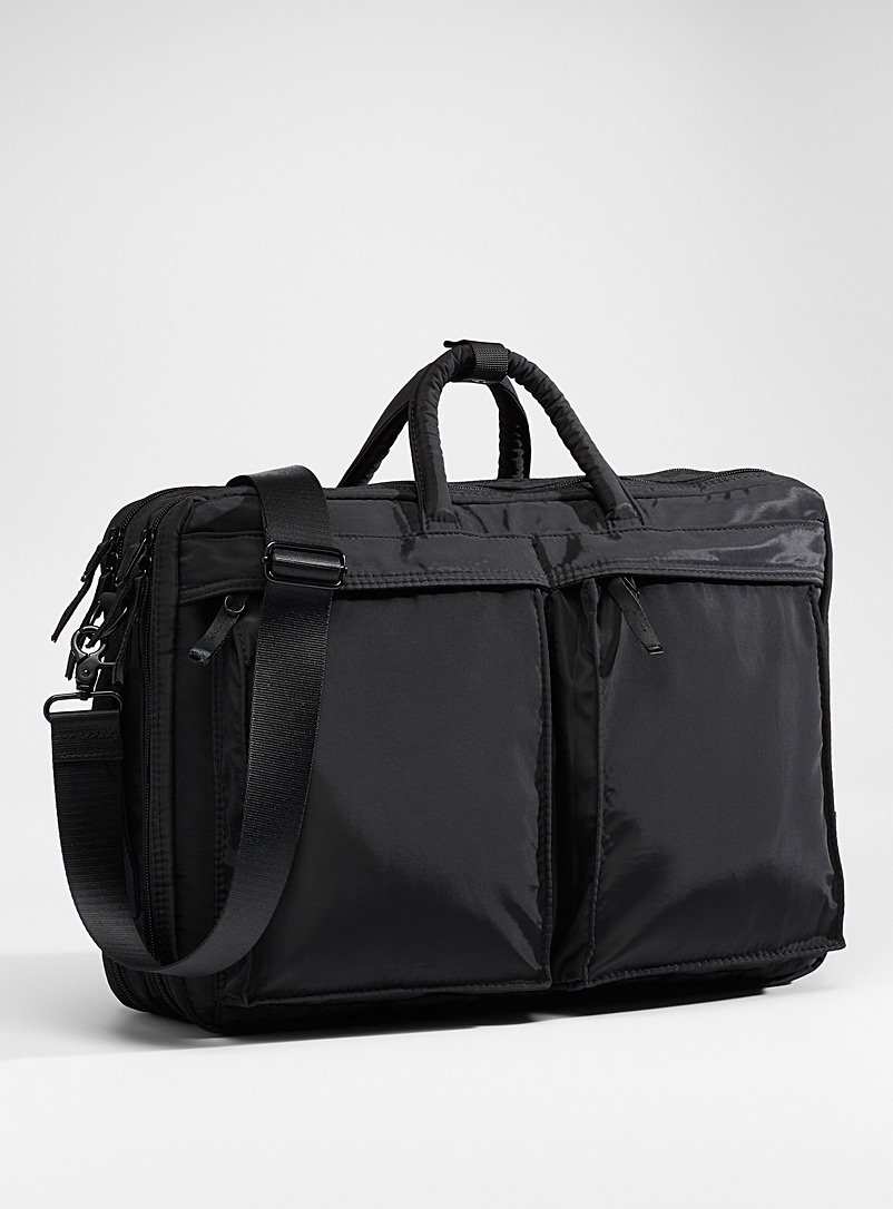 Le 31 Black Convertible shoulder bag for men