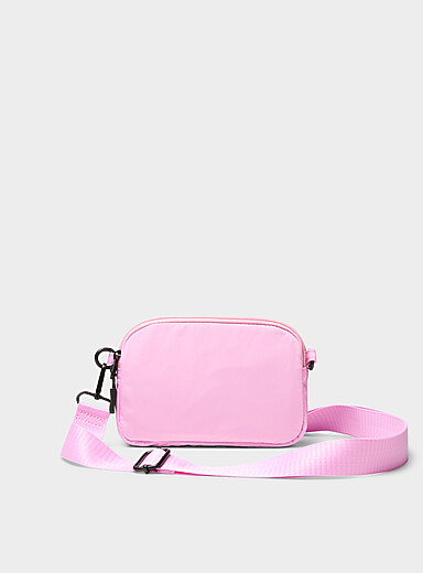 Shiny zipped crossbody bag
