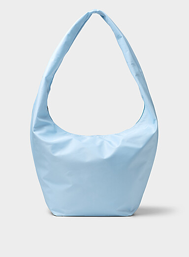 Supple deluxe-fabric hobo bag