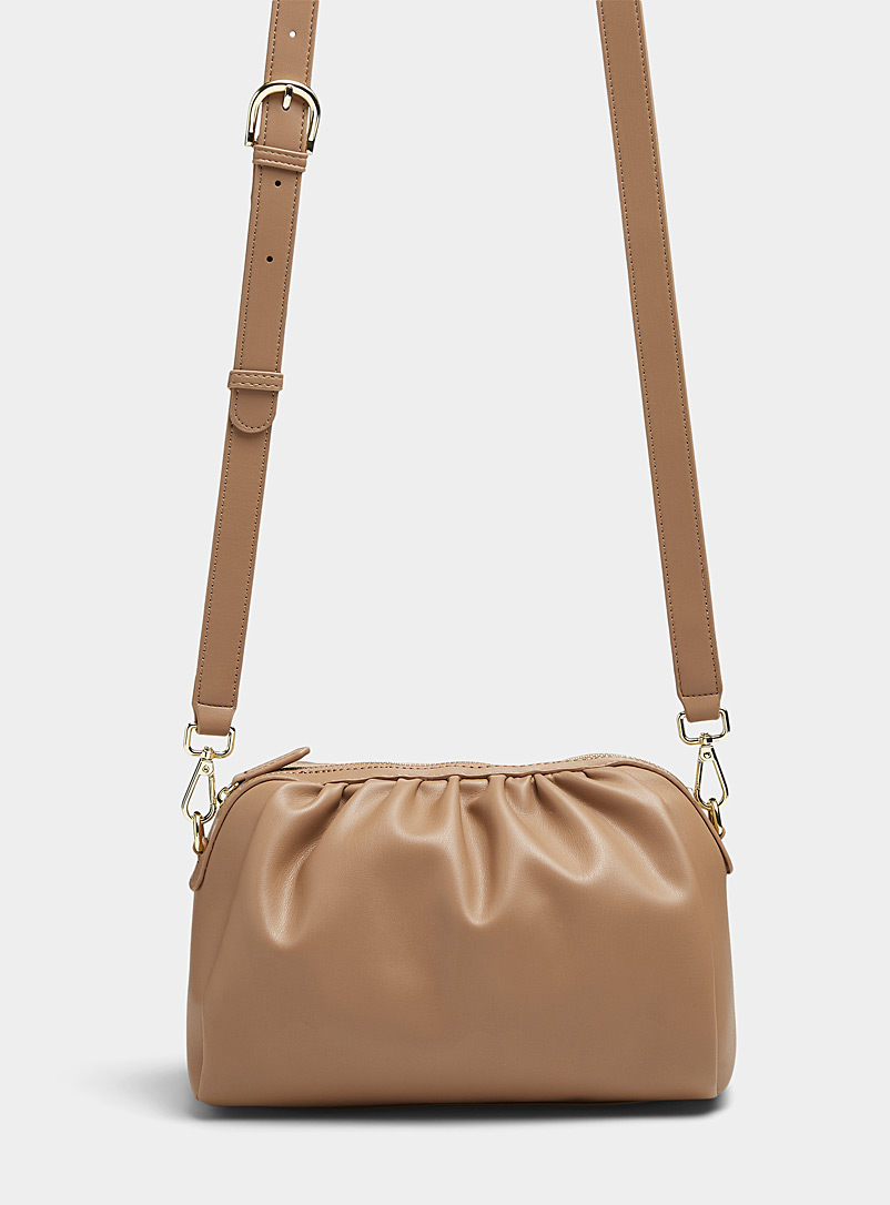 Simons Fawn Gathered-texture recycled bag for women