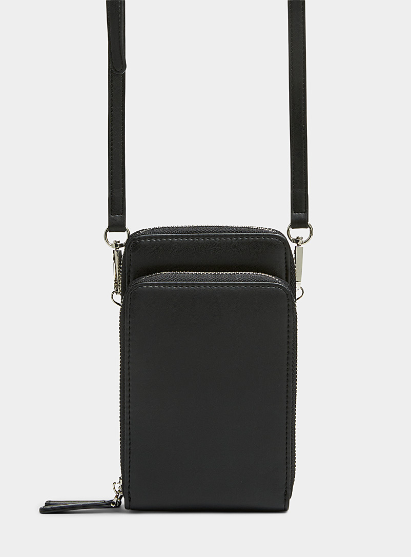 Recycled double phone pouch | Simons | Shop Women's Wallets Online | Simons