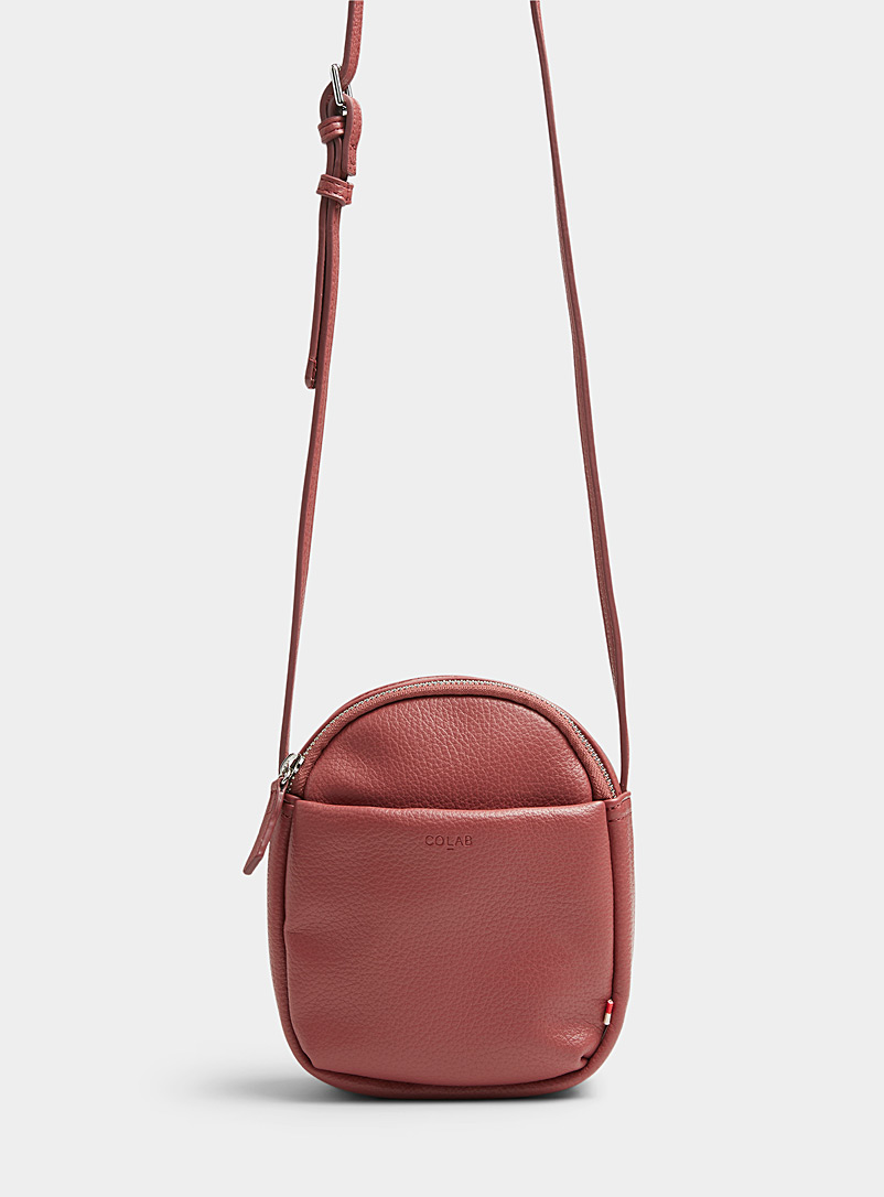 COLAB Pink Minimalist rounded shoulder bag for women