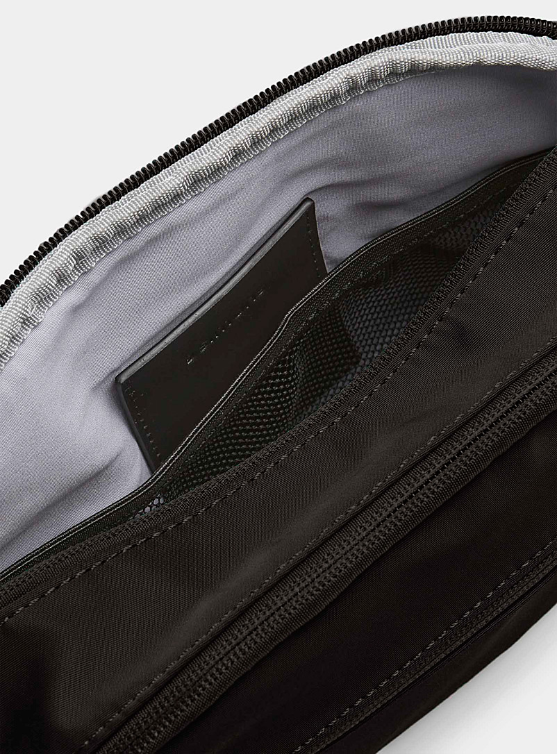 Simons: Le sac cam&eacute;ra toile luxe Noir pour femme