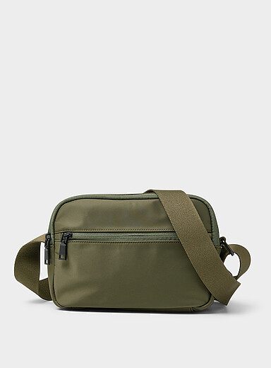 Simons Black Luxurious fabric camera bag for women