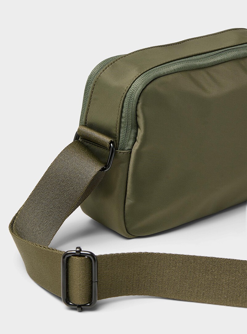 Simons: Le sac cam&eacute;ra toile luxe Noir pour femme