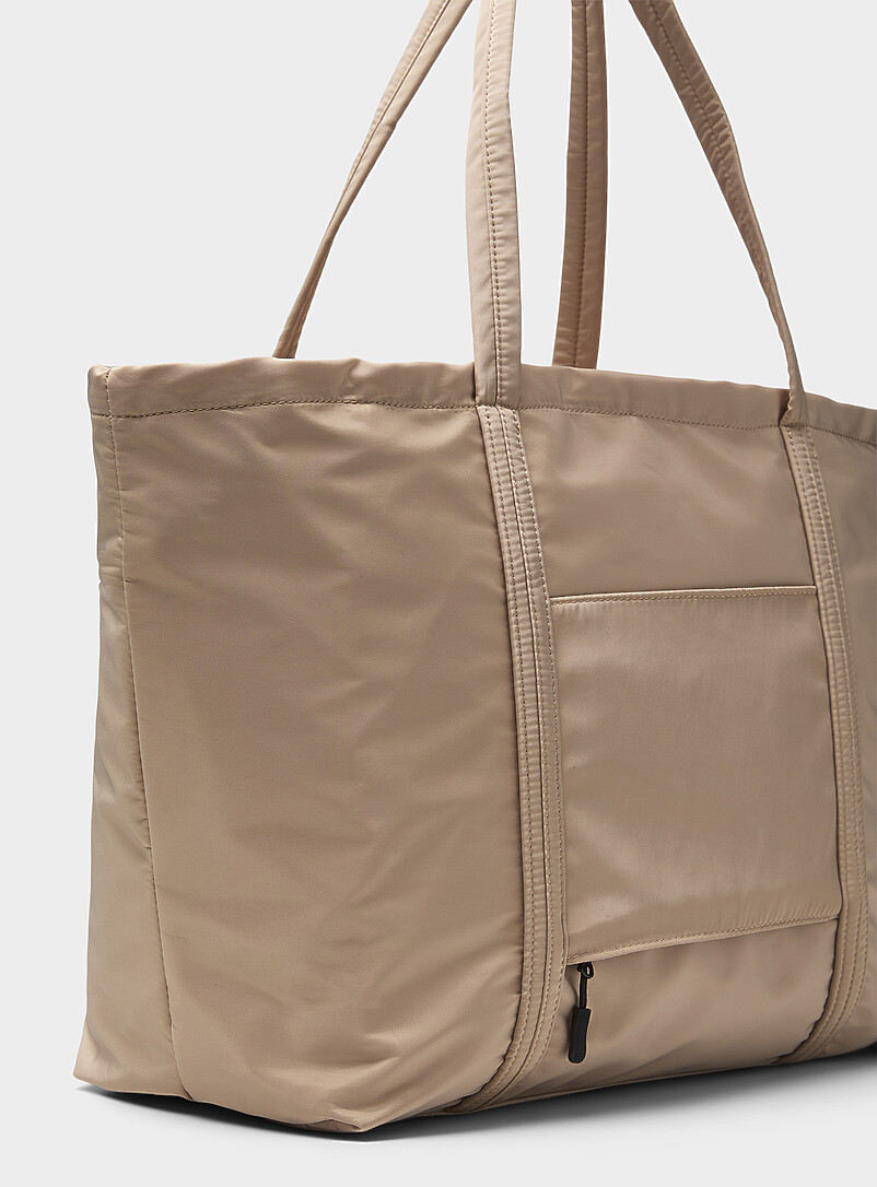 Simons: Le sac weekend toile luxe Noir pour femme