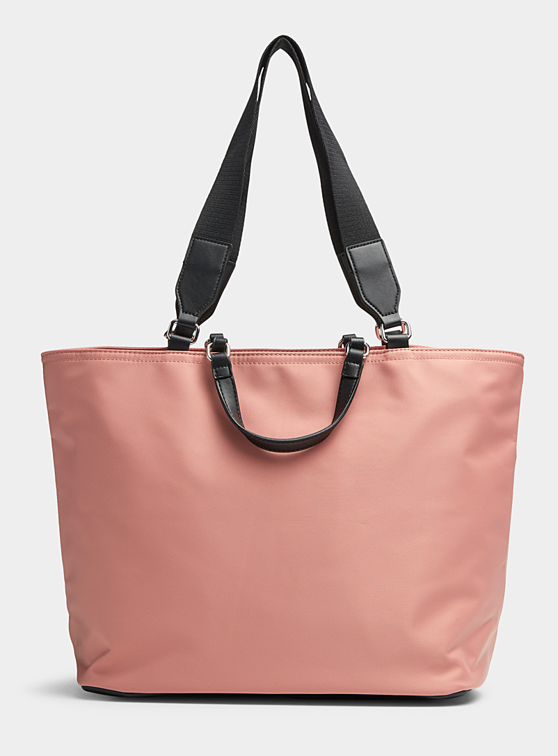 Simons Dusky Pink Recycled-fabric tote for women
