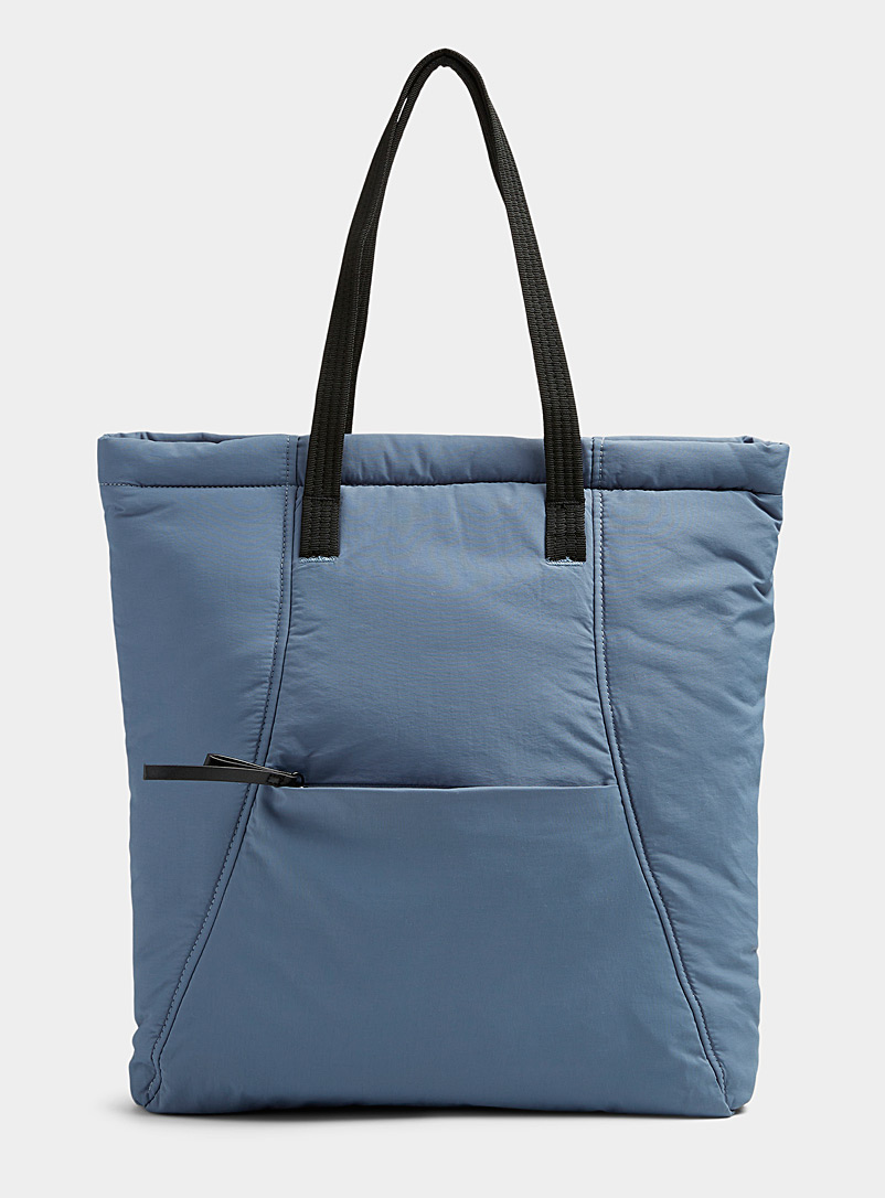 Simons Slate Blue XL volume recycled tote for women