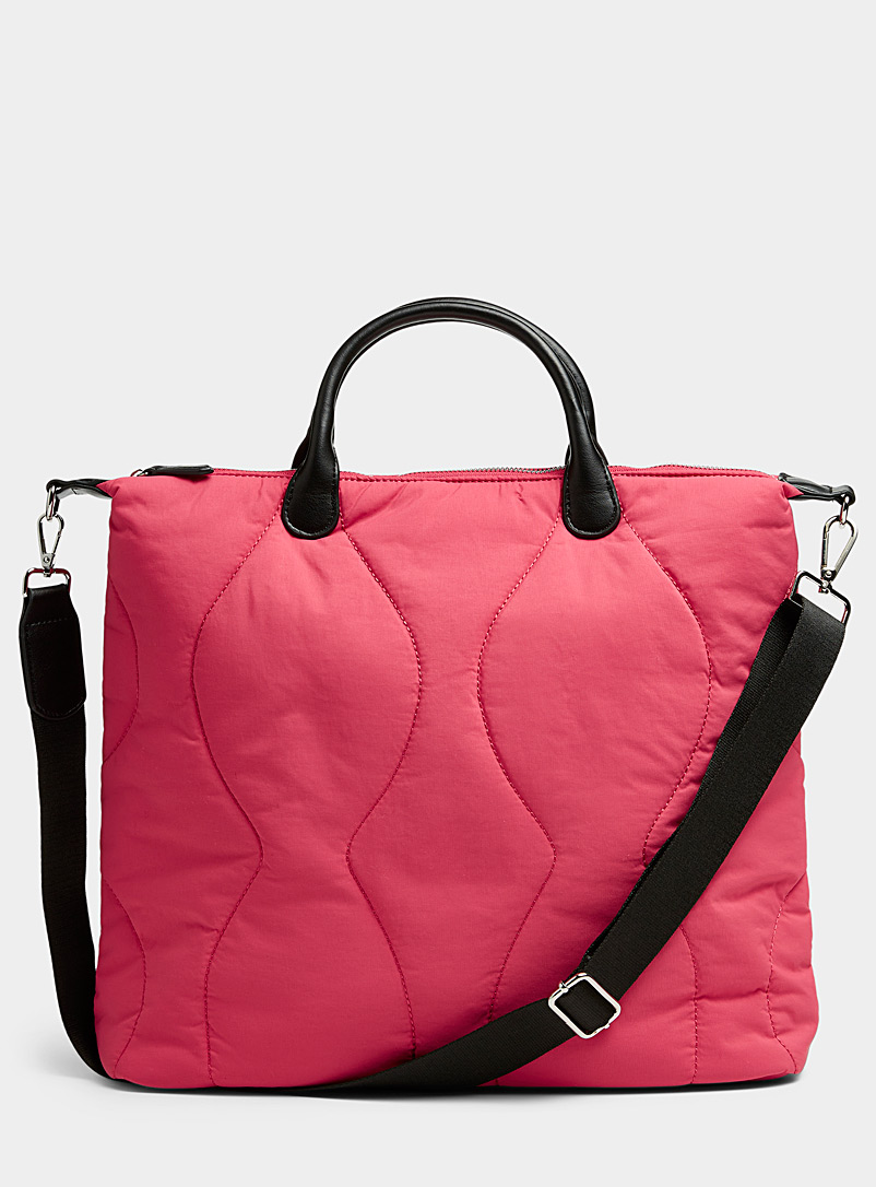 Simons Medium Pink Large onion quilted recycled tote for women