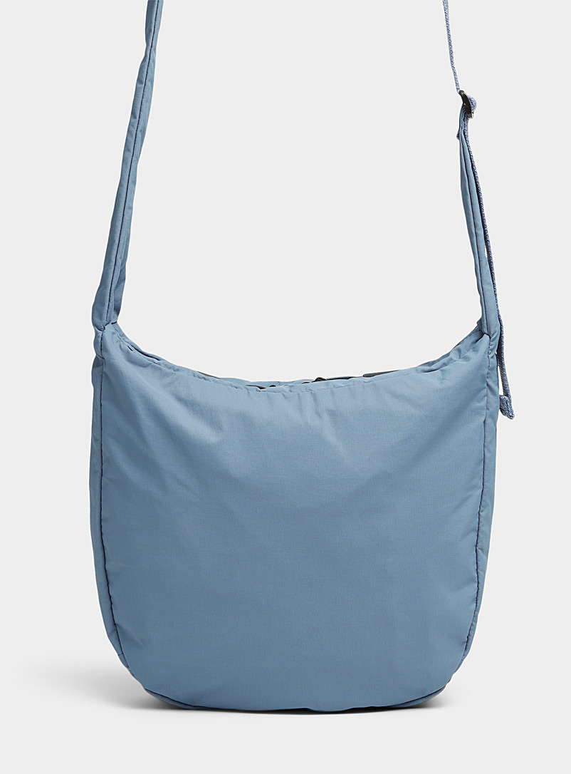 Simons: Le sac bandoulière toile recyclée Bleu moyen-ardoise pour femme