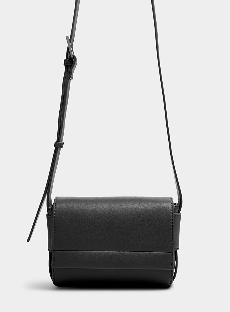 Simons Black Braided detail camera bag for women