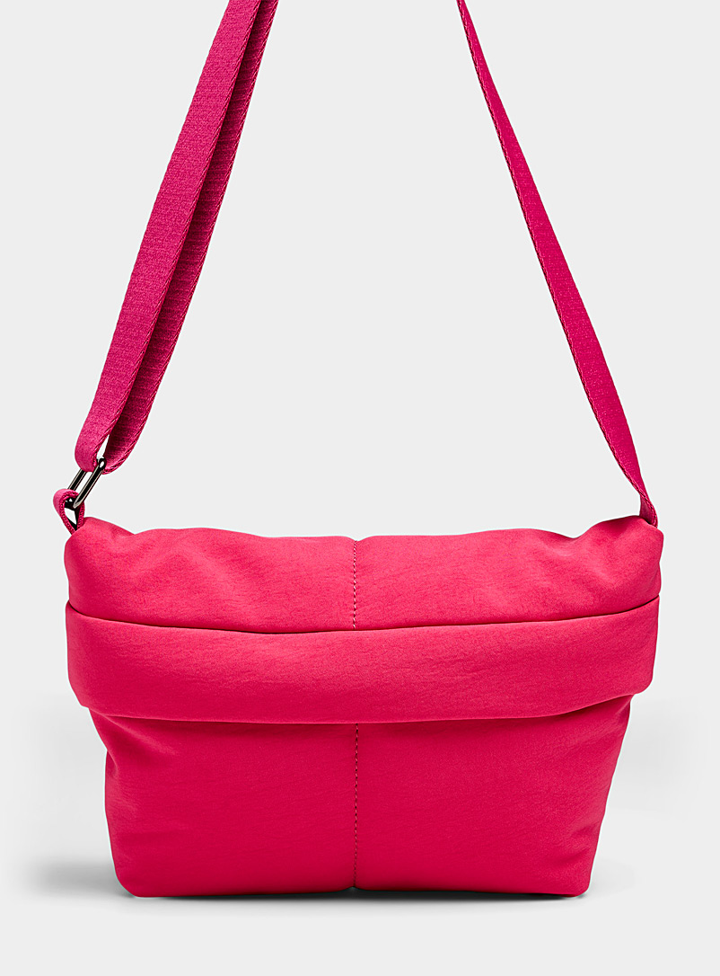 Simons Medium Pink Trapeze recycled belt bag for women