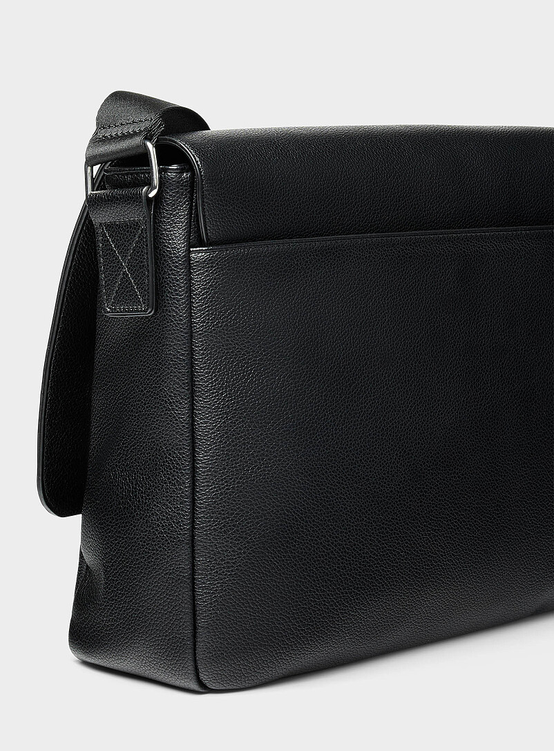 Pebbled faux-leather messenger bag product image 2