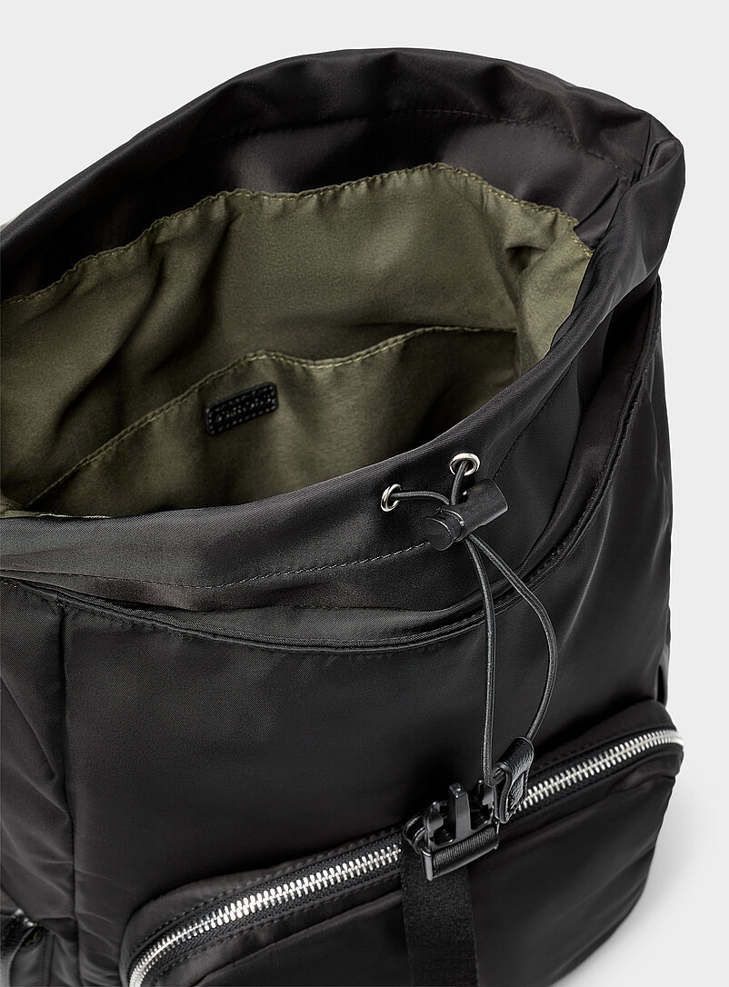 Silver-clip recycled nylon backpack product image 3