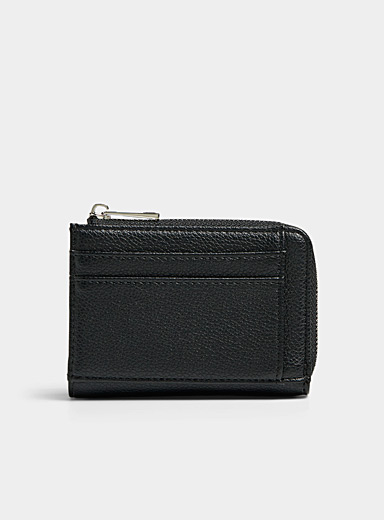 Matte recycled zipped card holder