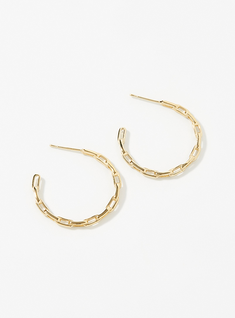 Miansai Assorted Paperclip link hoops for women