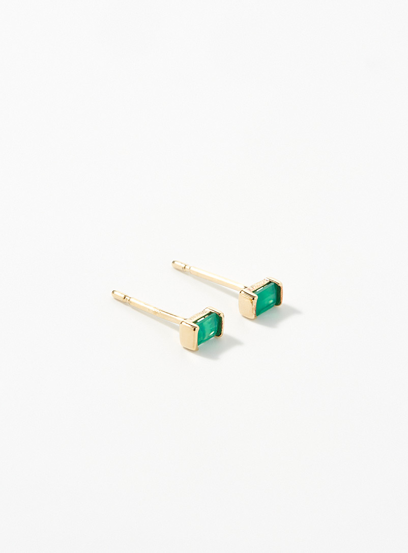 Miansai Assorted Small green chalcedony earrings for women