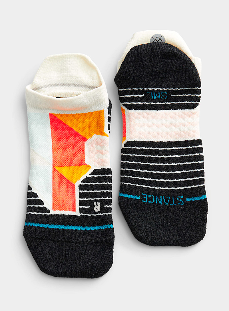 Stance Ivory White Performance neon and pastel ped socks for women