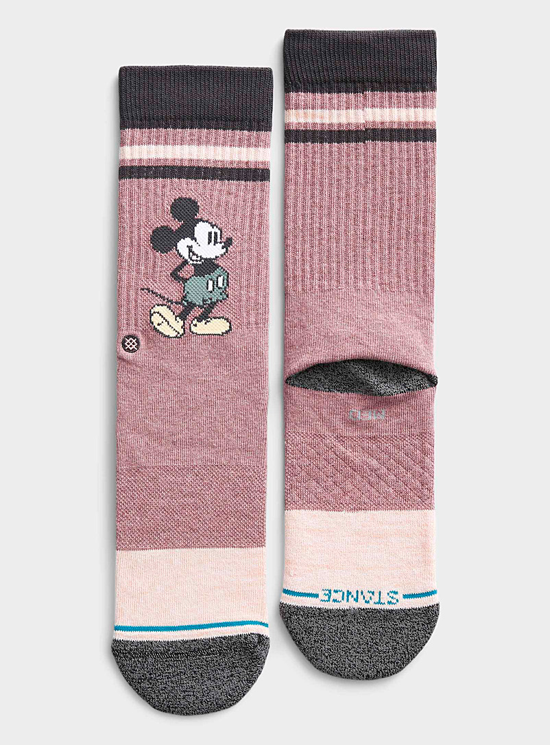 Stance: La chaussette Mickey Mouse vintage Rose pour homme