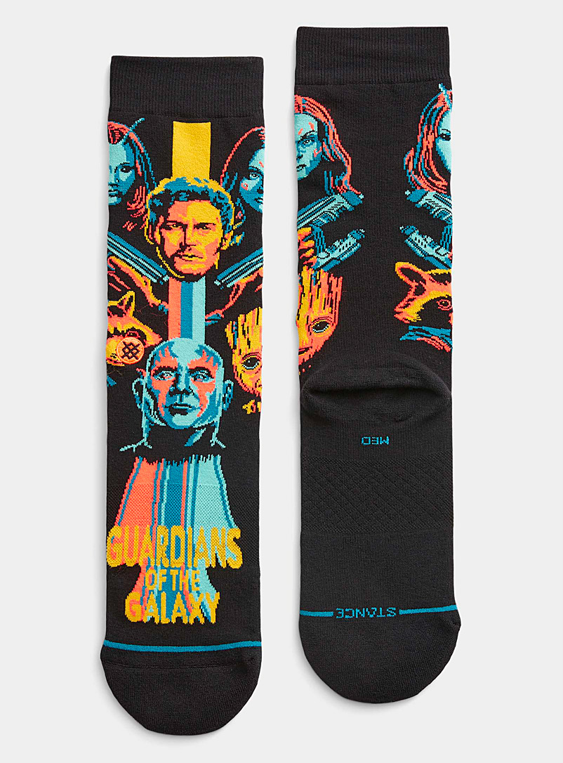 Stance Patterned Black Guardians of The Galaxy socks for men