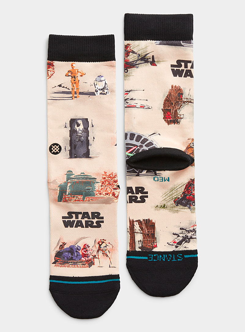 Stance: La chaussette Star Wars Beige crème pour homme