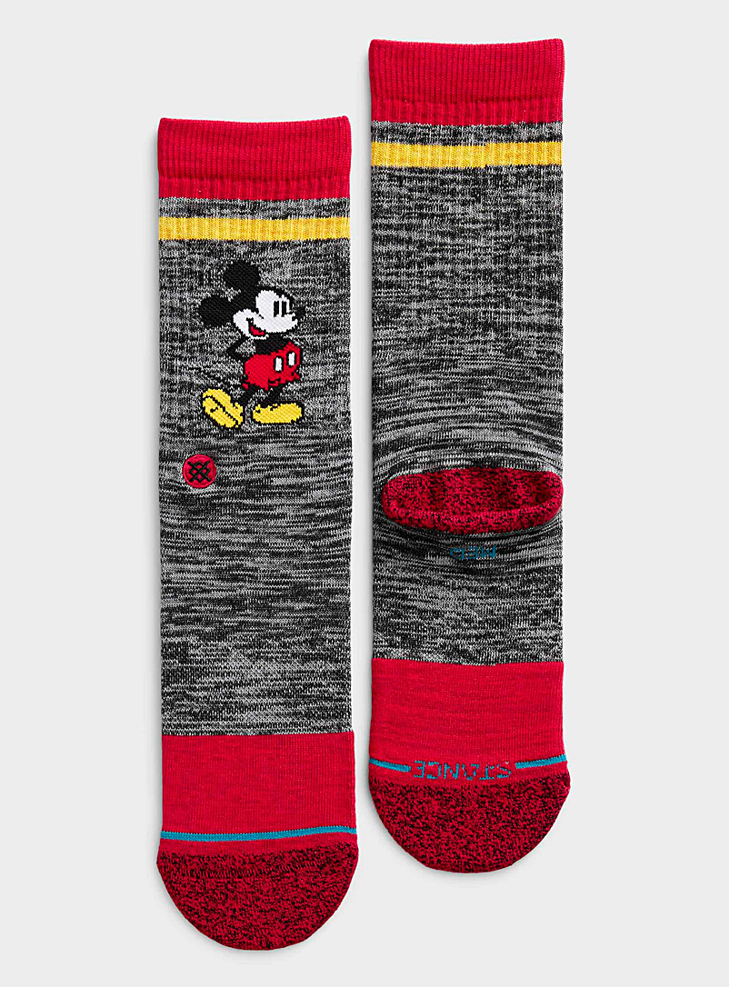 Stance Patterned Red Disney character sock for men
