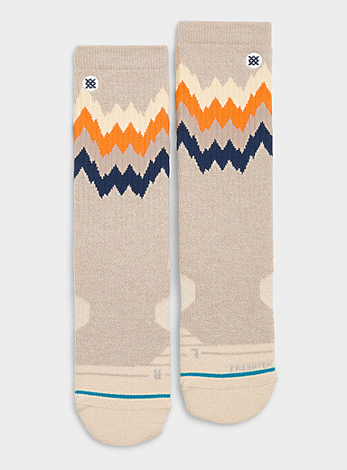 La chaussette m&eacute;rinos zigzag Thompson