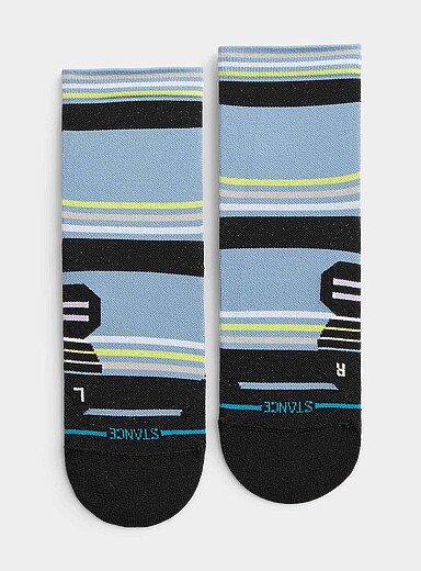 Ultra-lightweight striped running socks
