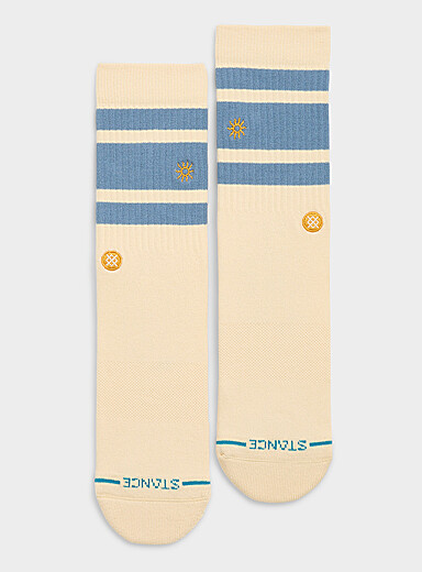 Blue stripe socks