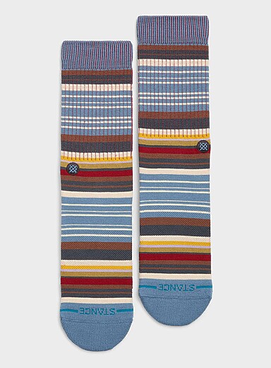 La chaussette rayures multicolores
