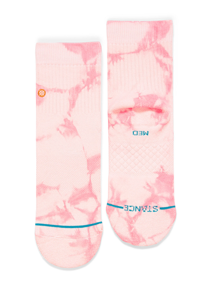 Stance Pink Bubble gum tie-dye socks for women