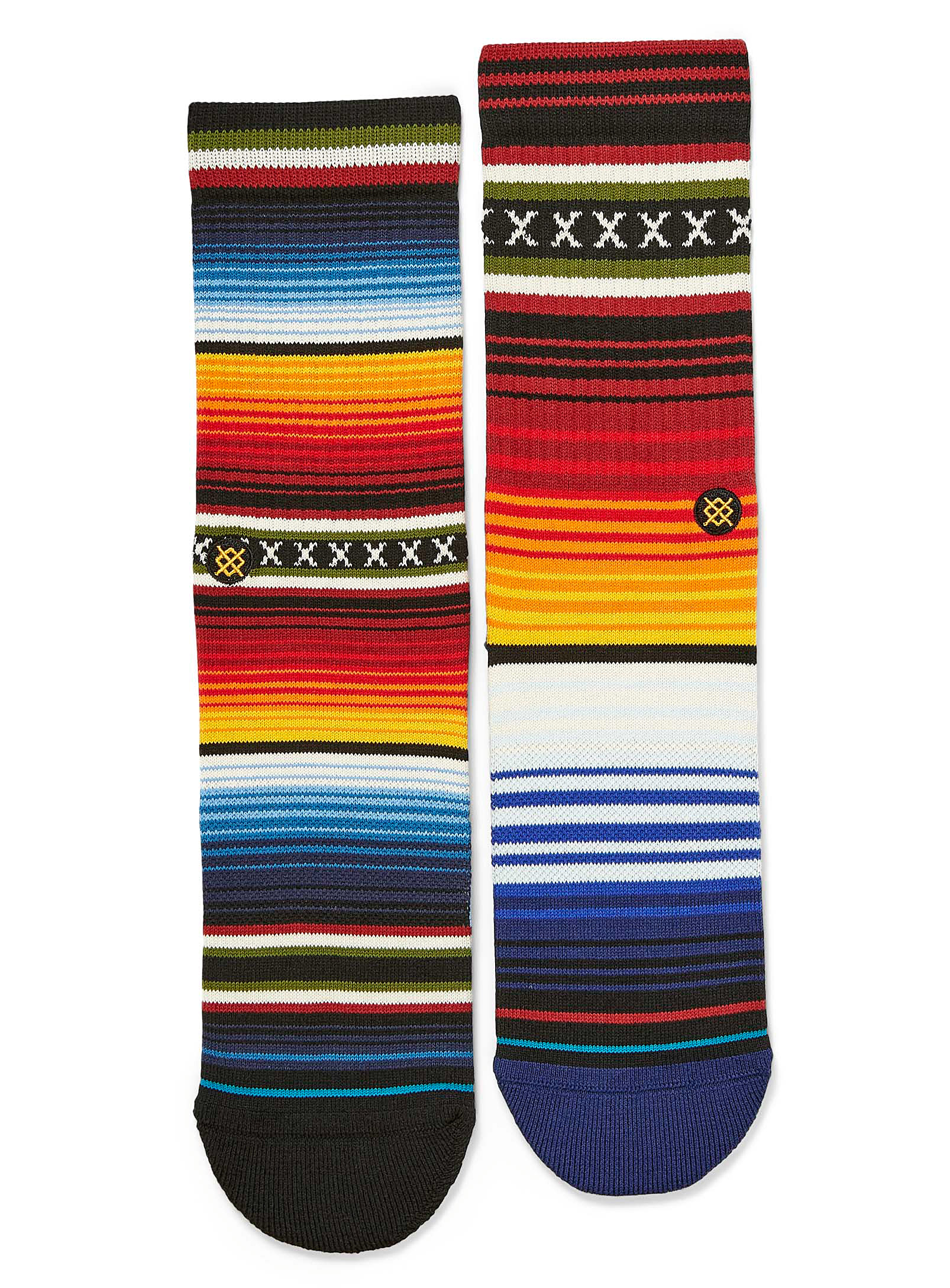 Stance Vibrant Stripe Socks In Assorted