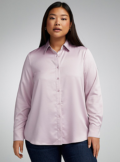 Kuwalla Oversized Oxford Shirt In Pink