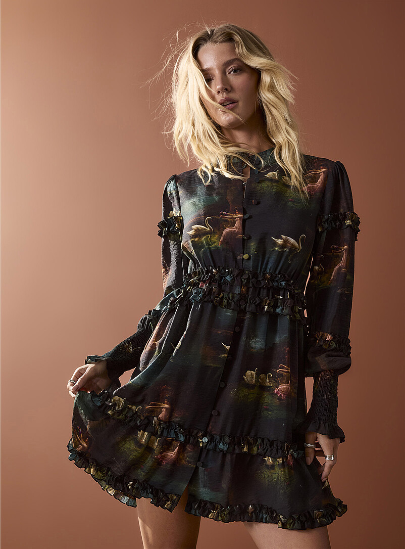 Simons Ruffle Robe Favourite Dresses for Women | Simons Canada