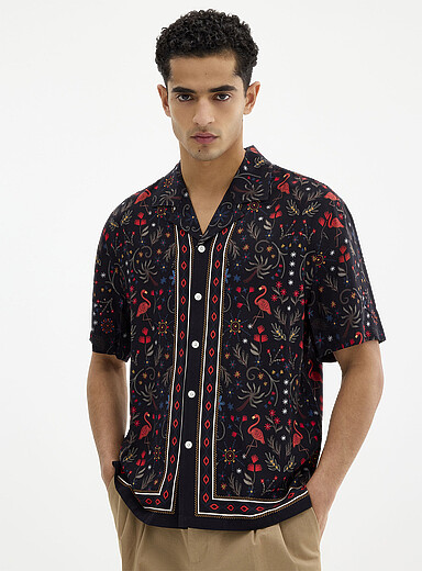 Nocturnal exoticism camp shirt <b>Comfort fit</b>