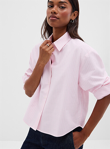La chemise oxford carr&eacute;e &agrave; rayures
