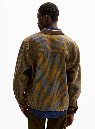 Heritage mini-check knit shirt Boxy fit