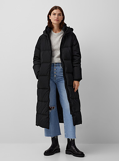 Faux-fur collar puffer jacket | Contemporaine | Women's Quilted and ...