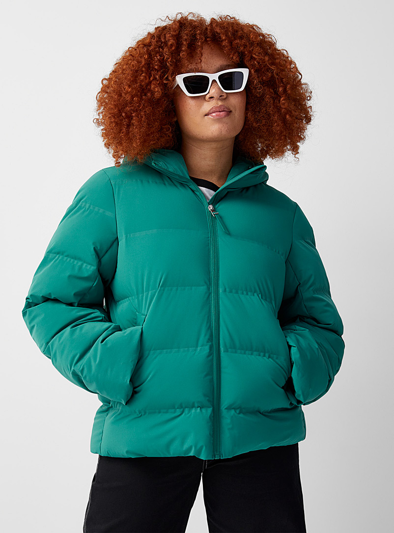 Twik Green Recycled fibre puffer jacket for women