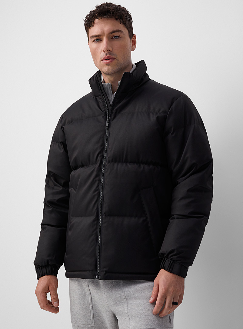 Le 31: Le manteau matelassé moderne écologique Noir pour homme
