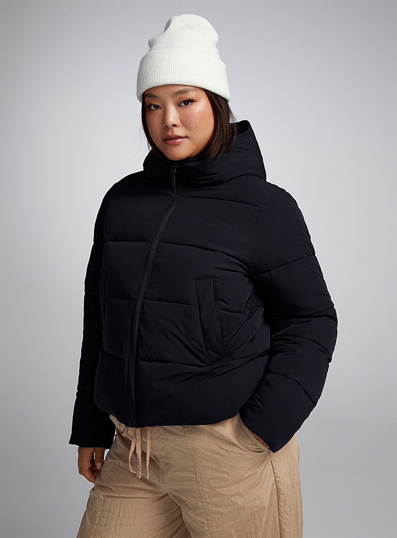 Striped puff quilted jacket | Twik | Women's Quilted and Down Coats ...