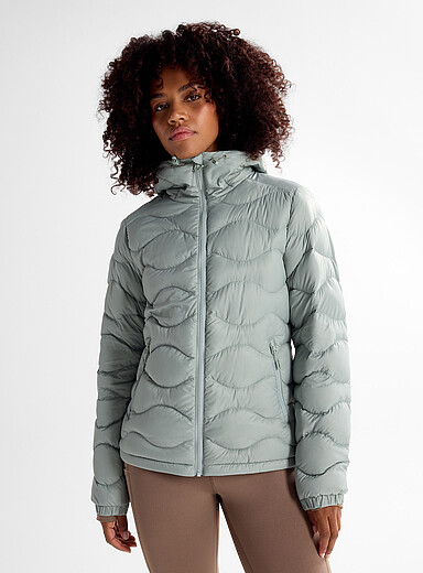 I.FIV5: La veste duvet matelass&eacute;e compressible  Duvet RE:DOWN<sup><small>MD</small></sup> Vert pistache - Menthe pour femme