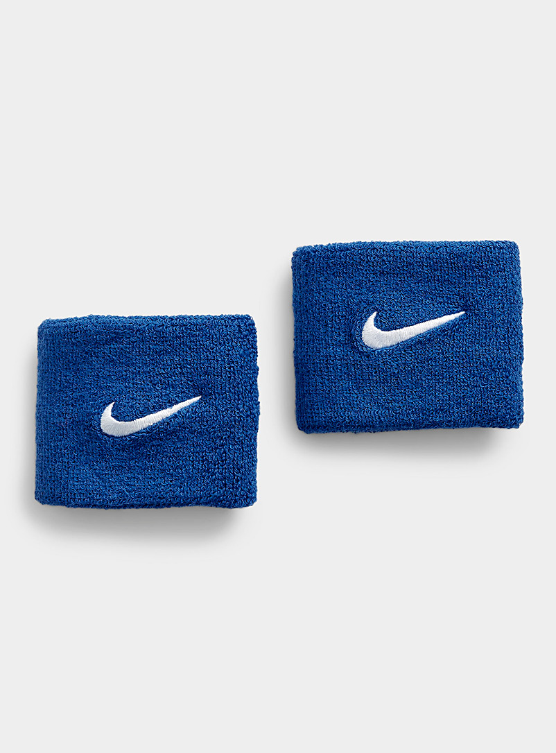 Nike: Le serre-poignet Swoosh Ensemble de 2 Bleu royal-saphir pour homme