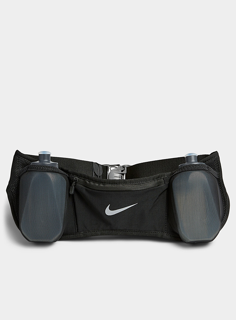 Nike: La ceinture d'hydratation double flasque Noir pour femme