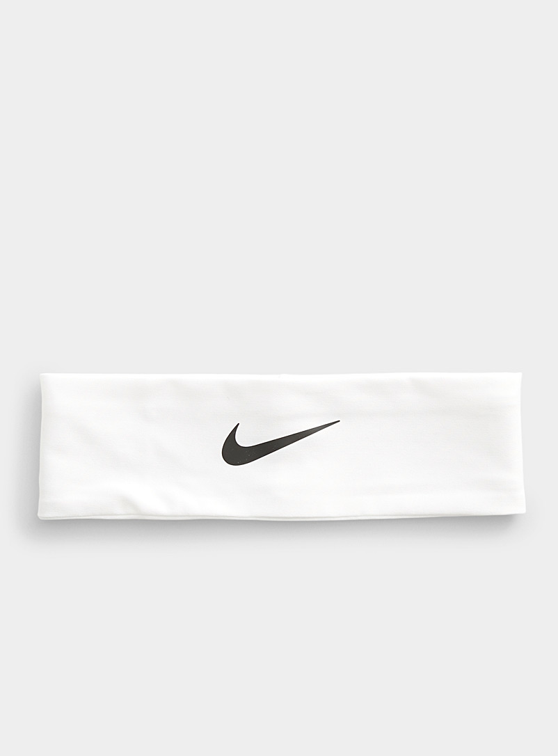 Nike White Fury solid wide headband for women
