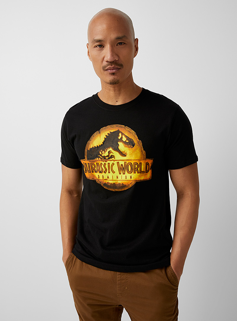 Le 31 Black Jurassic World T-shirt for men