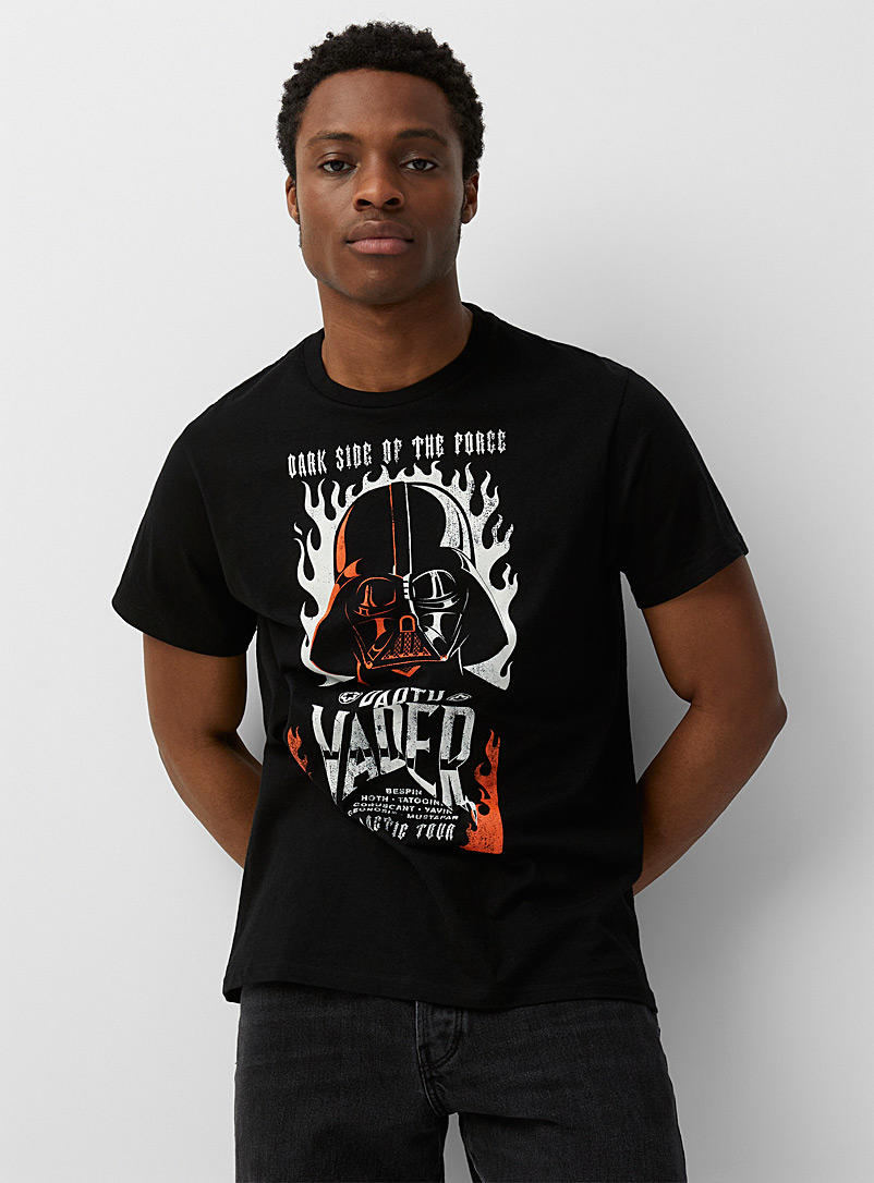 Le 31 Black Darth Vader T-shirt for men