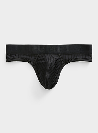 Le tanga rayures diaphanes Whisper Polyester